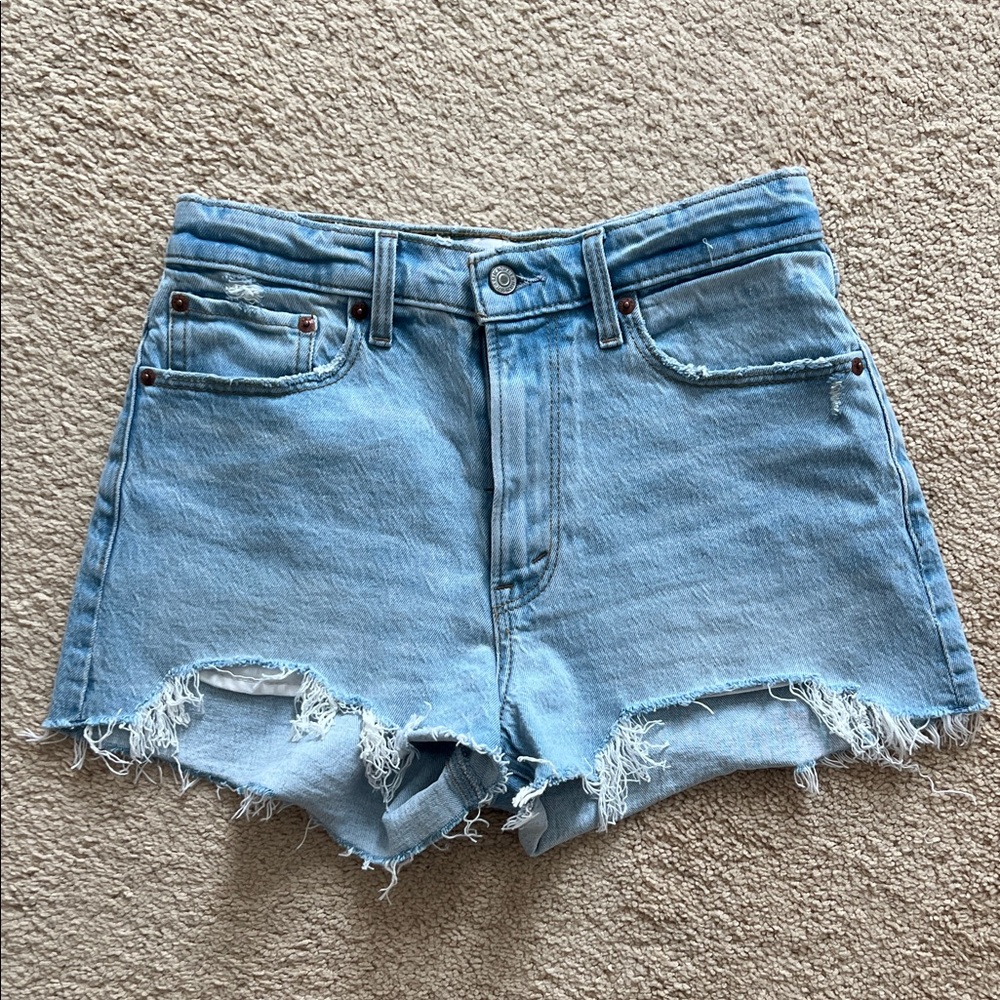 Abercrombie & Fitch Light Blue Jean Shorts